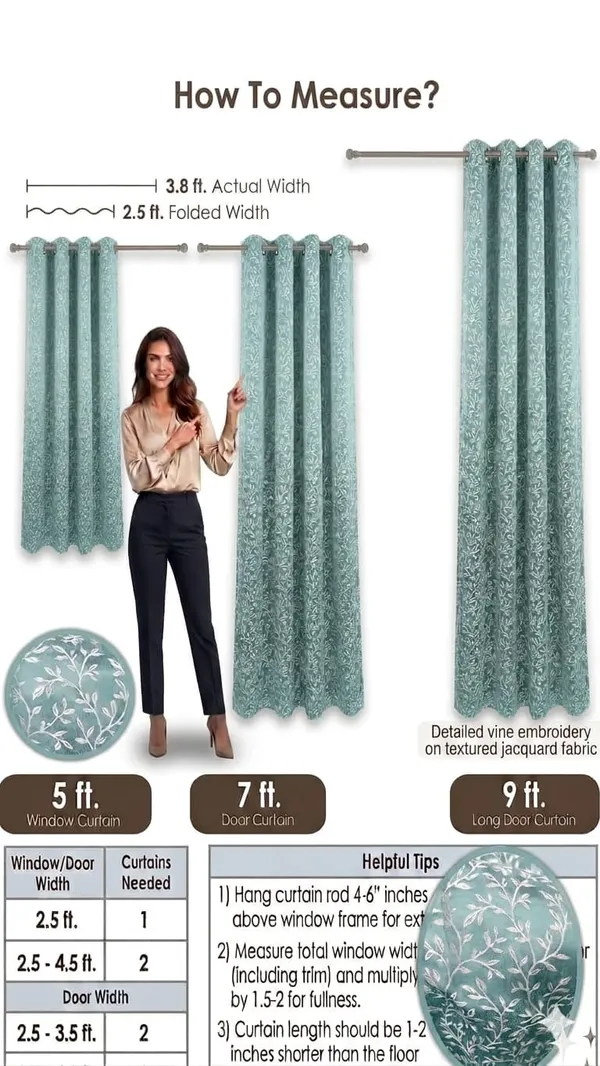 Fabric_Floral_Print_Eyelet_Window_Curtain