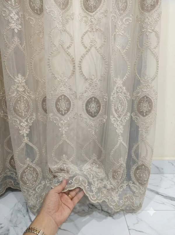 Net_Embroidered_Ornamental_Pattern_Sheer_Curtain_Panel