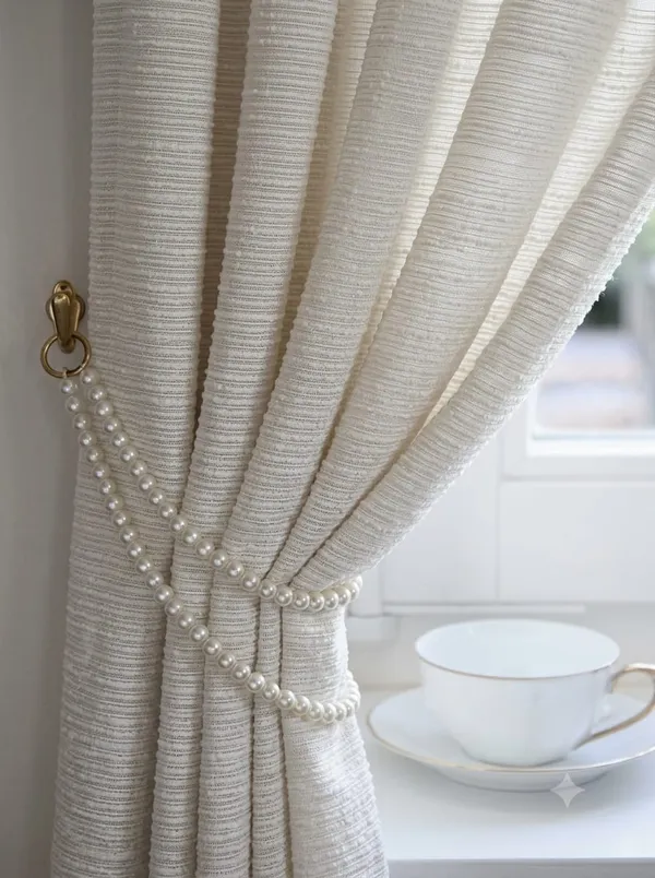White_Sheer_Textured_Stripe_Curtain