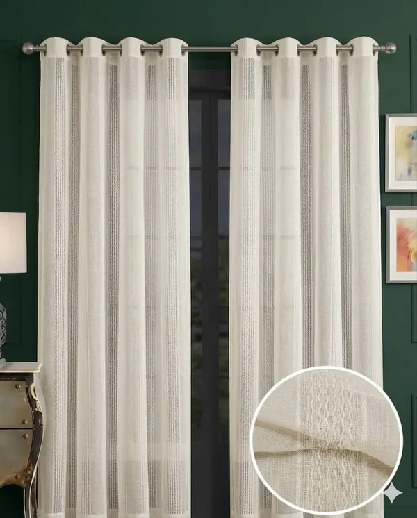 Ivory_Sheer_Textured_Grommet_Curtains