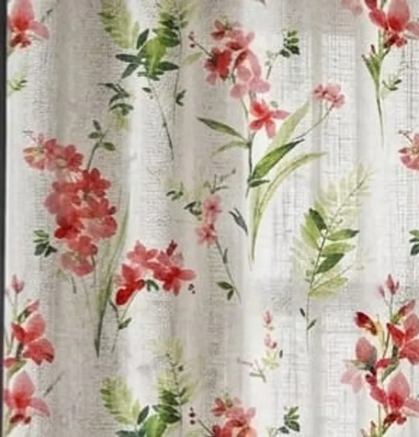 White_Floral_Print_Eyelet_Window_Curtains