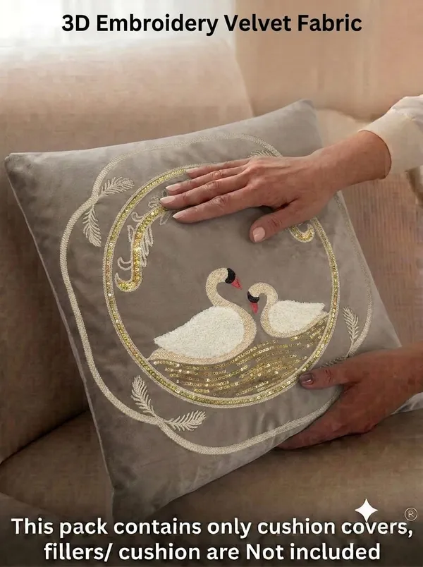 Grey_Velvet_Embroidered_Set_Of_5_Cushion_Covers
