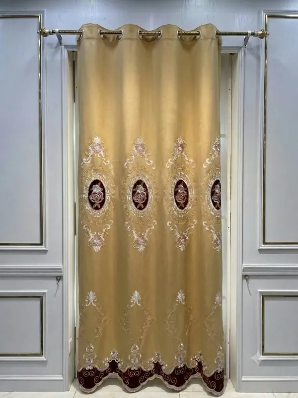 Beige_Embroidered_Floral_Pattern_Curtain