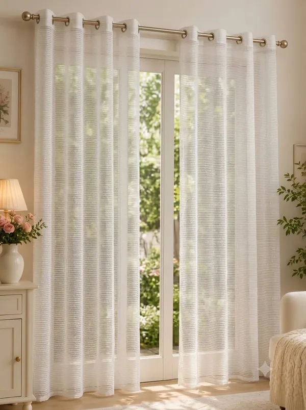 Polyester_Contemporary_Textured_Sheer_Curtain