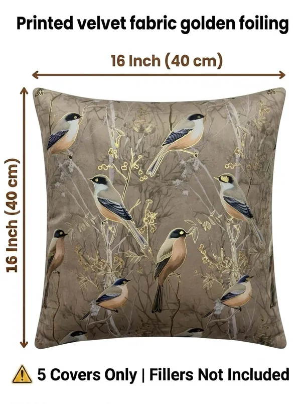 Beige_Decorative_Bird_Print_Cushion_Covers