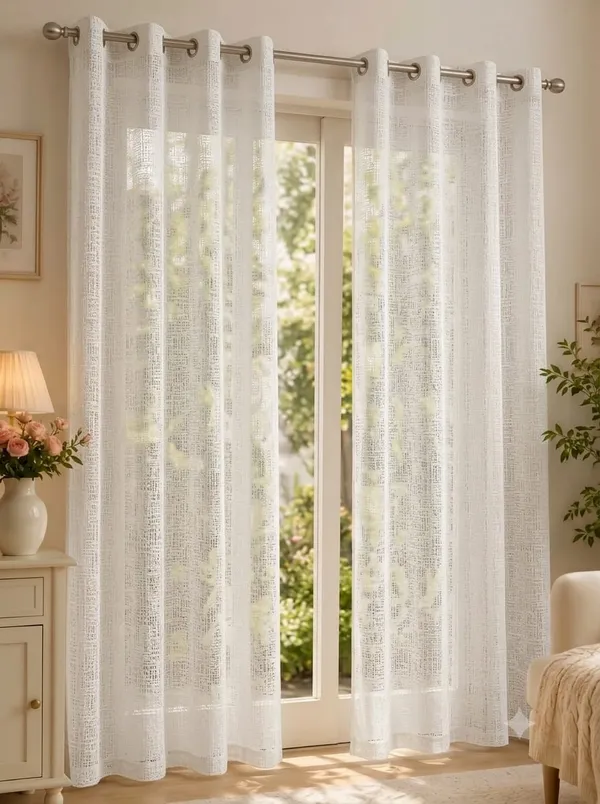 White_Lace_Geometric_Pattern_Sheer_Curtain