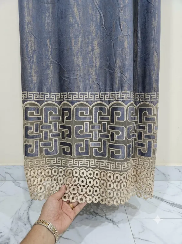 Blue_Fabric_Geometric_Embroidered_Curtain