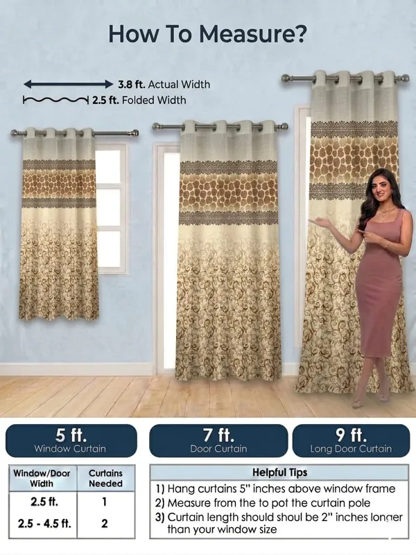 Cream_Printed_Floral_Pattern_Window_Curtains