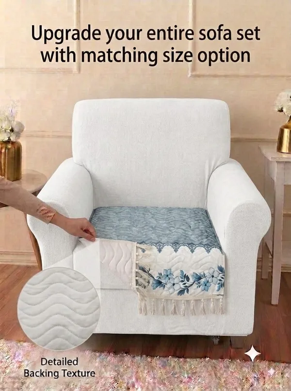 Blue_Floral_Print_Single_Seater_Sofa_Seat_Cover