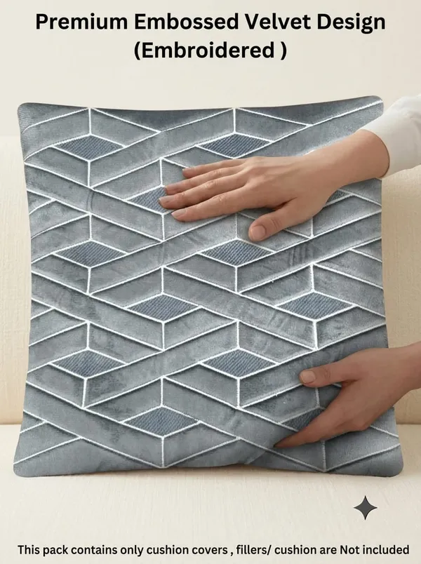 Grey_Geometric_Pattern_5_Piece_Cushion_Cover_Set