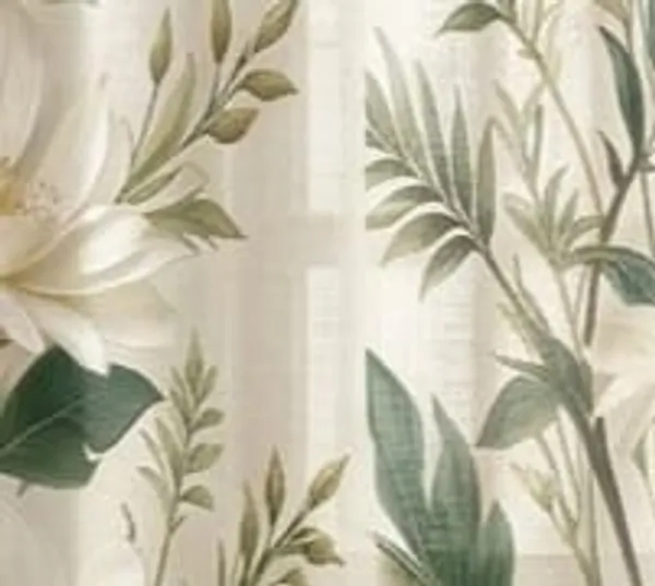 Botanical_Floral_Print_Grommet_Curtain_Panels