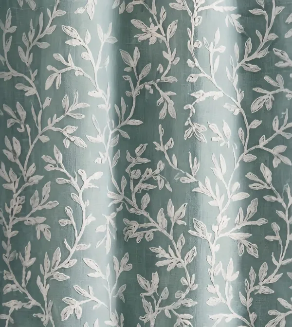 Fabric_Floral_Print_Eyelet_Window_Curtain