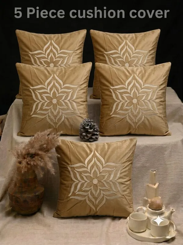 Beige_Embroidered_Floral_16x16_Inch_Cushion_Covers