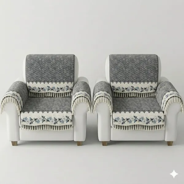 Grey_Plush_Quilted_Floral_Sofa_Cover