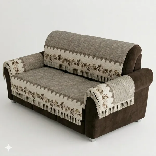 Grey_Woven_Floral_Pattern_Sofa_Cover_Set