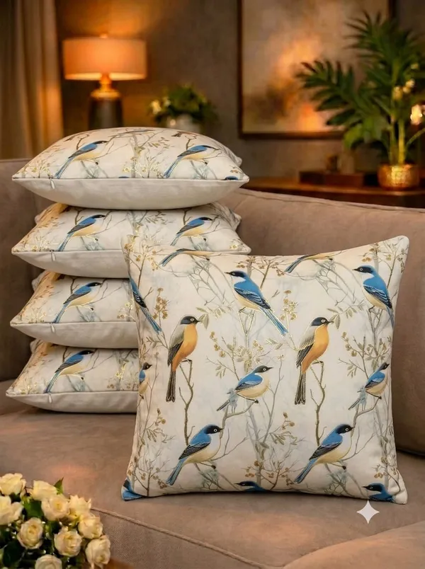 Fabric_Nature-Inspired_Bird_Print_Cushion_Covers
