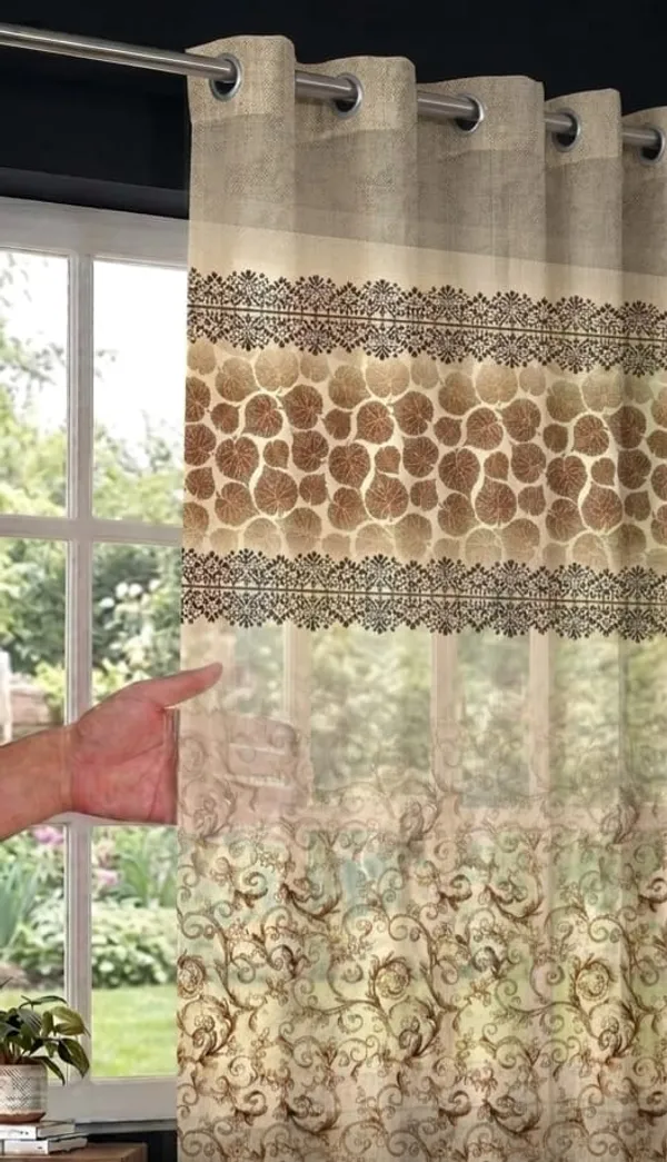 Cream_Printed_Floral_Pattern_Window_Curtains