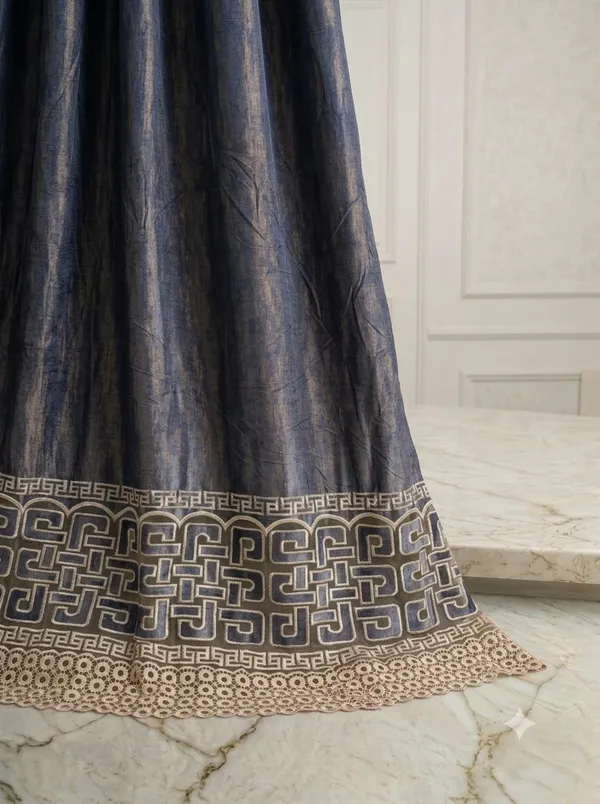 Blue_Fabric_Geometric_Embroidered_Curtain
