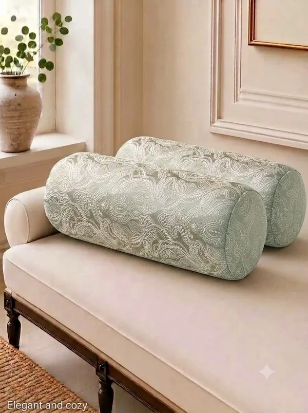 Green_Poly_Cotton_Bolster_Cover_For_Home_Decor_(Pack_of_2)