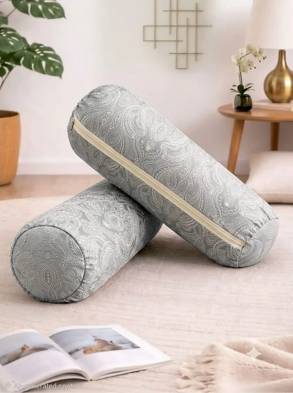 Grey_Poly_Cotton_Bolster_Cover_For_Home_Decor