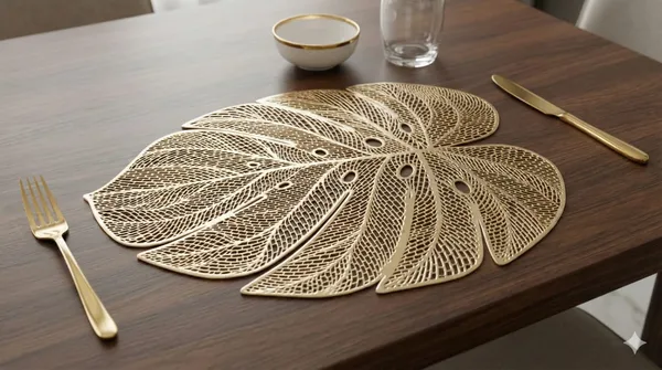 GOLDEN_BANANA_LEAF_TABLE_MAT_8PC