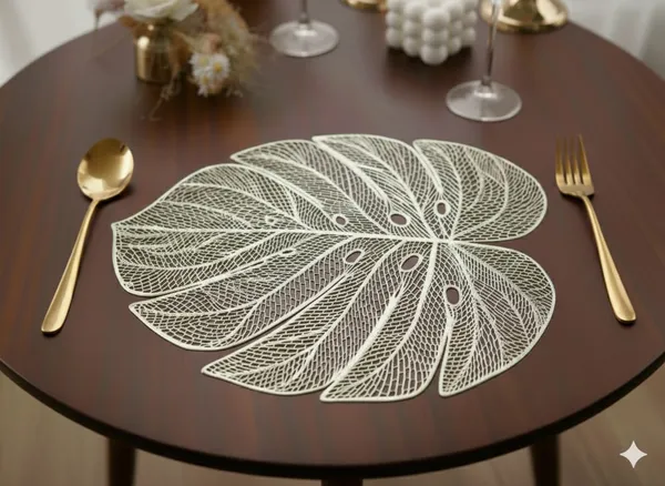 GOLDEN_BANANA_LEAF_TABLE_MAT_8PC