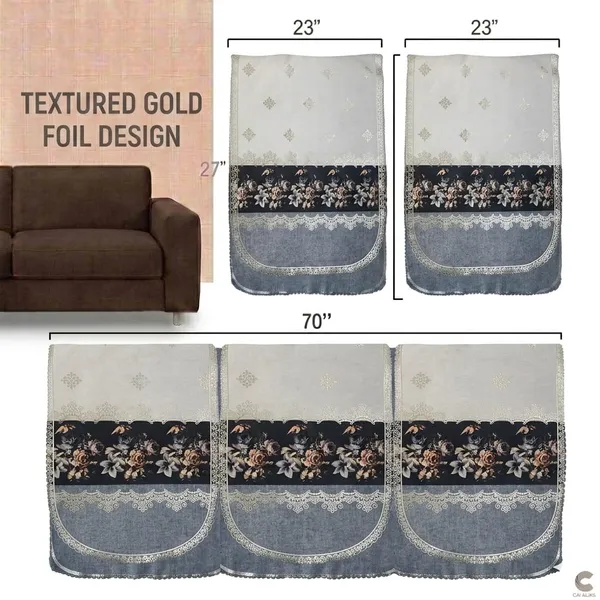GOLD_FOIL_FLOWER_GREY-5PC_SEAT_ONLY