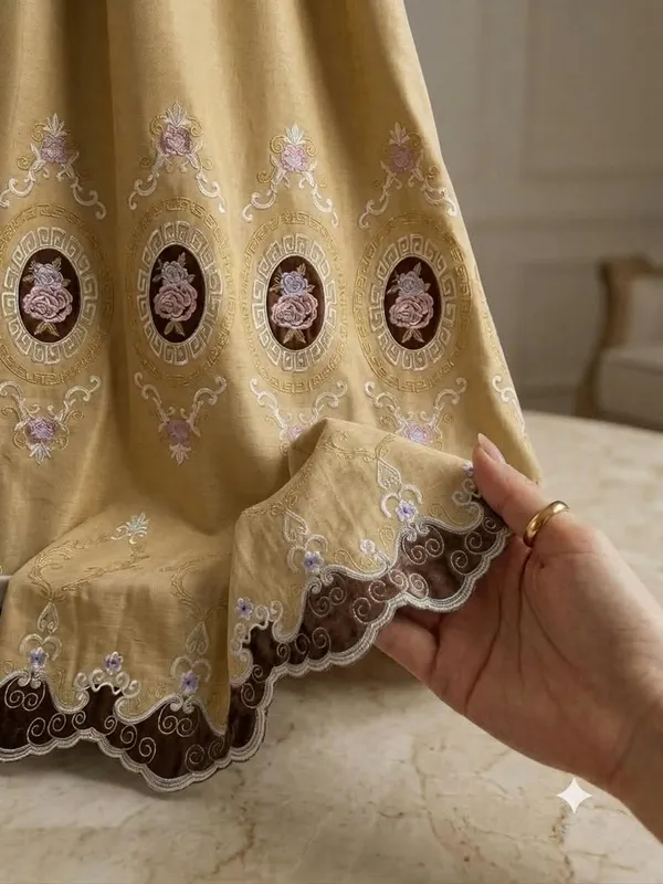 Beige_Embroidered_Floral_Pattern_Curtain