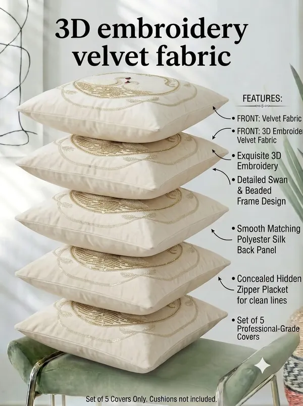 Velvet_Embroidered_Swan_Cushion_Covers_Pack_Of_5