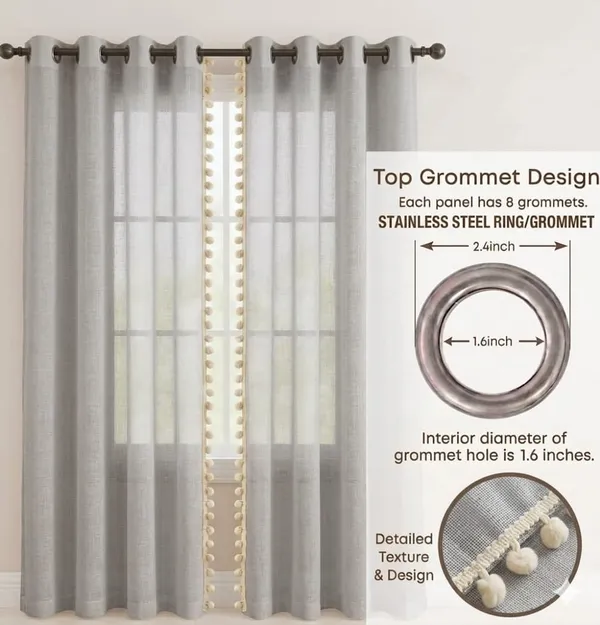Linen_Bohemian_Solid_Pom_Pom_Curtain