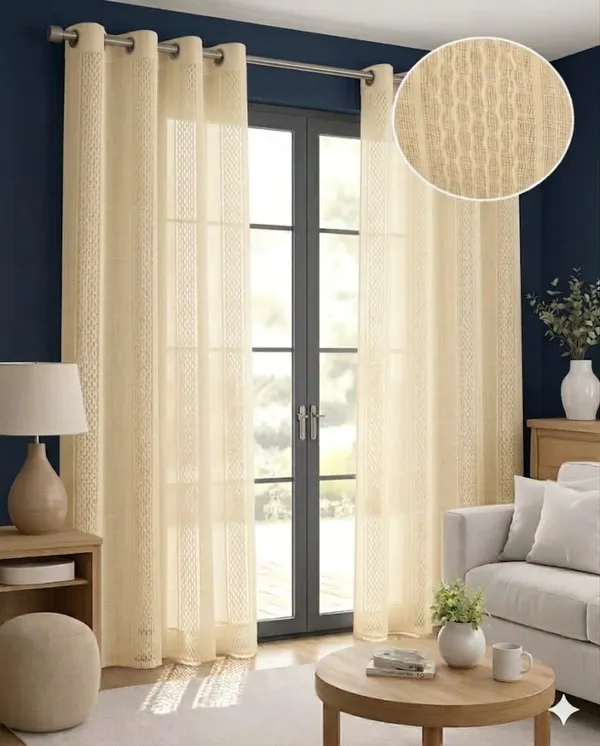 Fabric_Modern_Striped_Eyelet_Curtain
