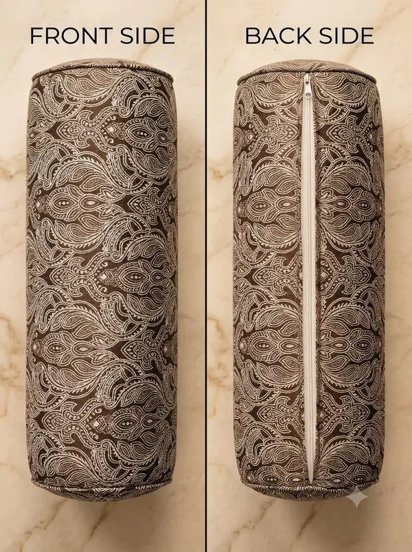 Coffee_Poly_Cotton_Bolster_Cover_For_Home_Decor