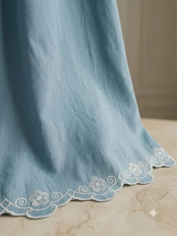 Blue_Embroidered_Wave_Pattern_Window_Curtain