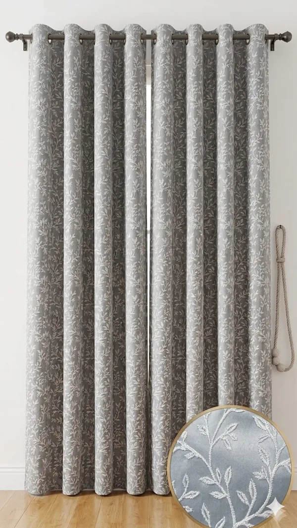 Grey_Floral_Embroidered_Window_Curtain