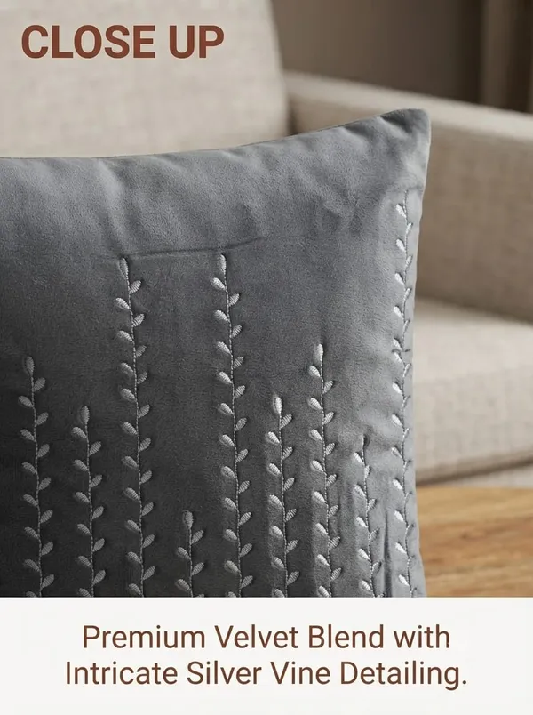 Grey_Velvet_Blend_Embroidered_Cushion_Cover
