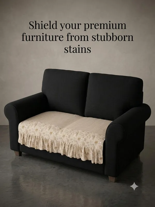 Fabric_Floral_Print_Ruffled_Sofa_Seat_Mat