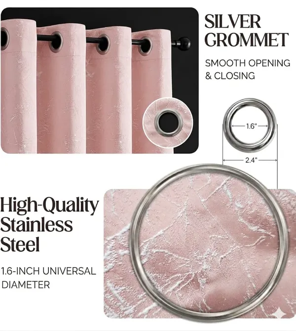 Pink_Textured_Marble_Print_Window_Curtains