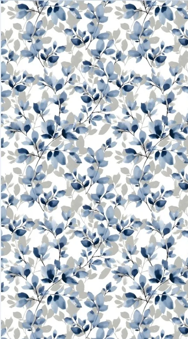 Fabric_Floral_Print_Grommet_Curtain_For_Windows_And_Doors