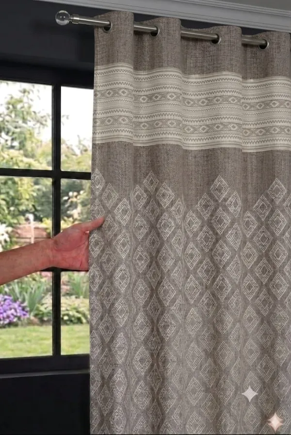 Woven_Contemporary_Geometric_Print_Eyelet_Curtains
