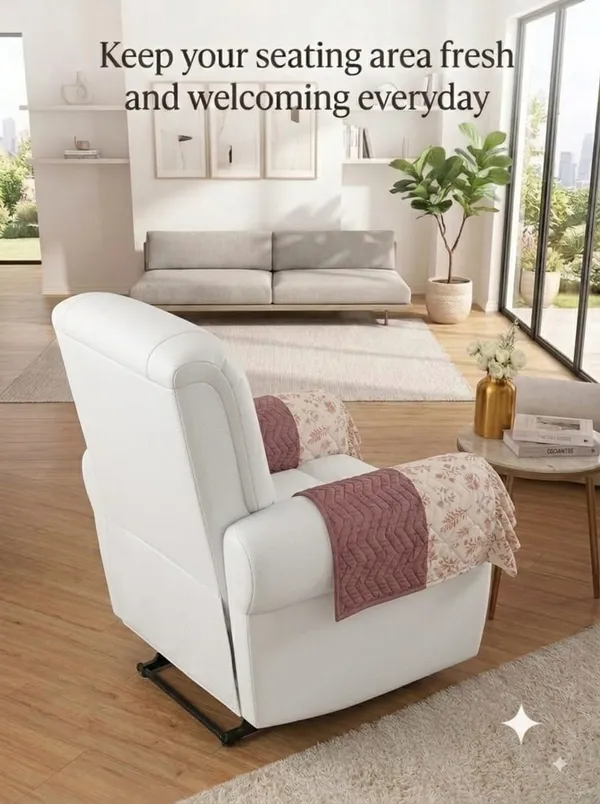 Quilted_Floral_Print_Single_Seater_Sofa_Cover