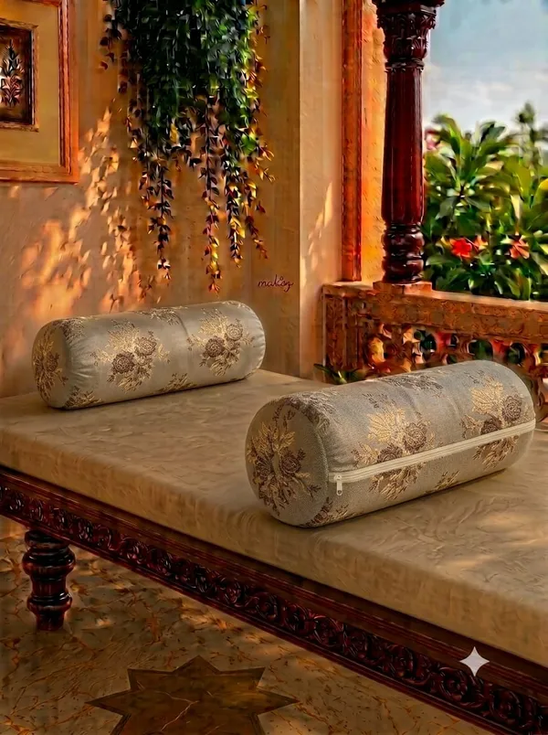 Brown_Poly_Cotton_Bolster_Cover_For_Home_Decor