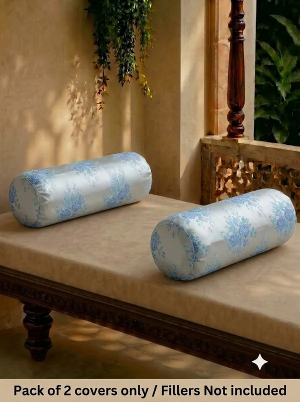 Jacquard_Floral_Print_Bolster_Pillow_Covers_Pack_Of_2