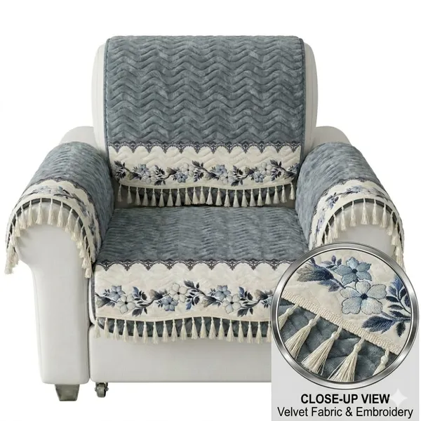 Grey_Velvet_Floral_Embroidered_Sofa_Cover