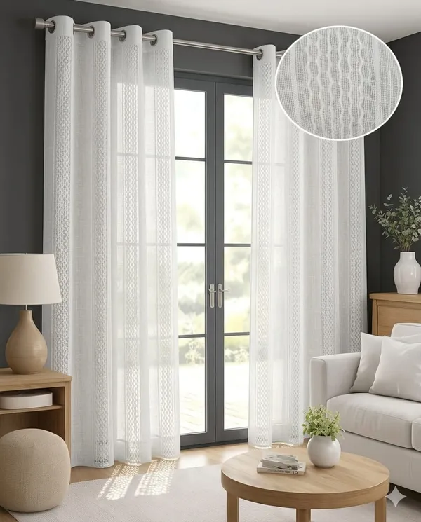 Fabric_Modern_Textured_Eyelet_Curtain_Panel