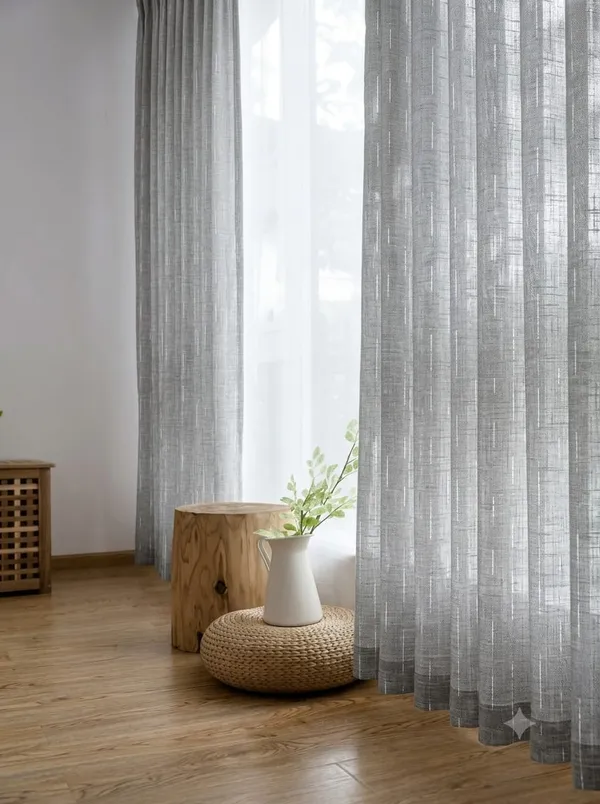 Grey_Polyester_Plain_Sheer_Curtain