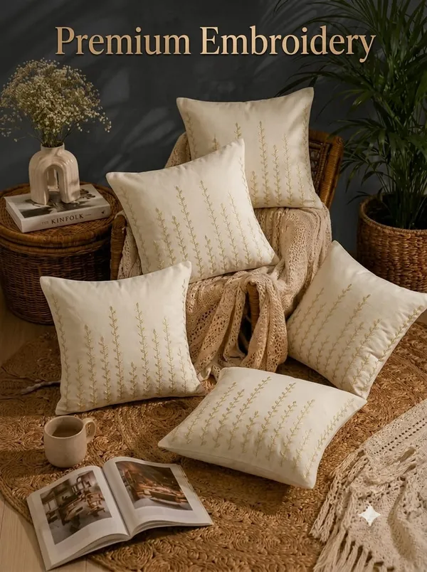 Ivory_Embroidered_Vine_Pattern_Cushion_Covers_Pack_Of_5