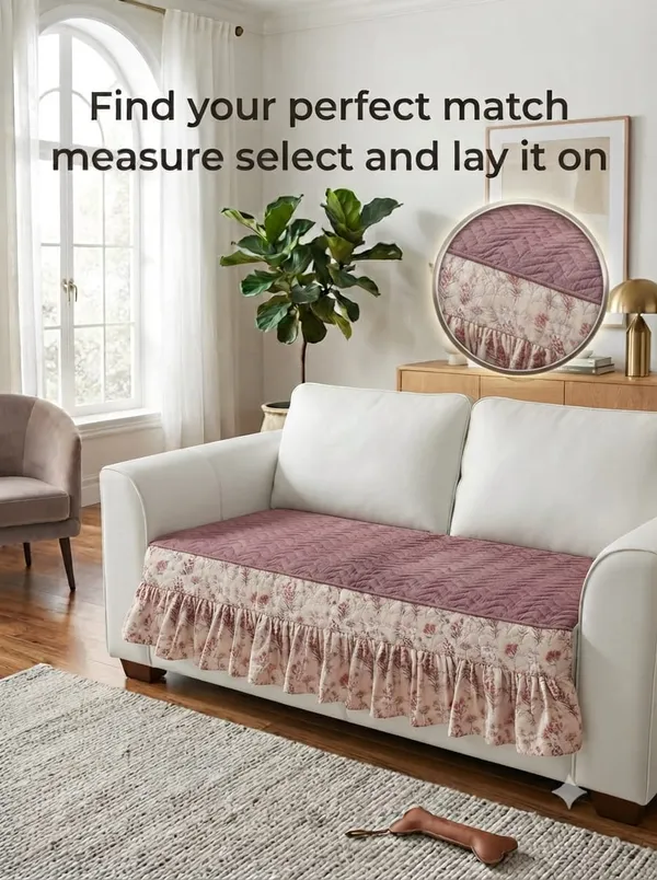 Fabric_Floral_Print_Quilted_Sofa_Seat_Cover