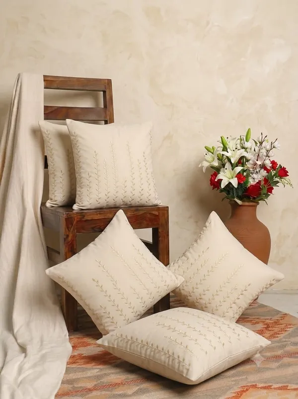Ivory_Embroidered_Vine_Pattern_Cushion_Covers_Pack_Of_5