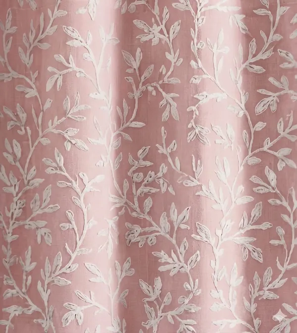 Pink_Floral_Print_Eyelet_Curtain