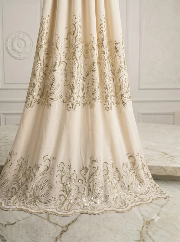 Cream_Embroidered_Paisley_Pattern_Window_Curtain